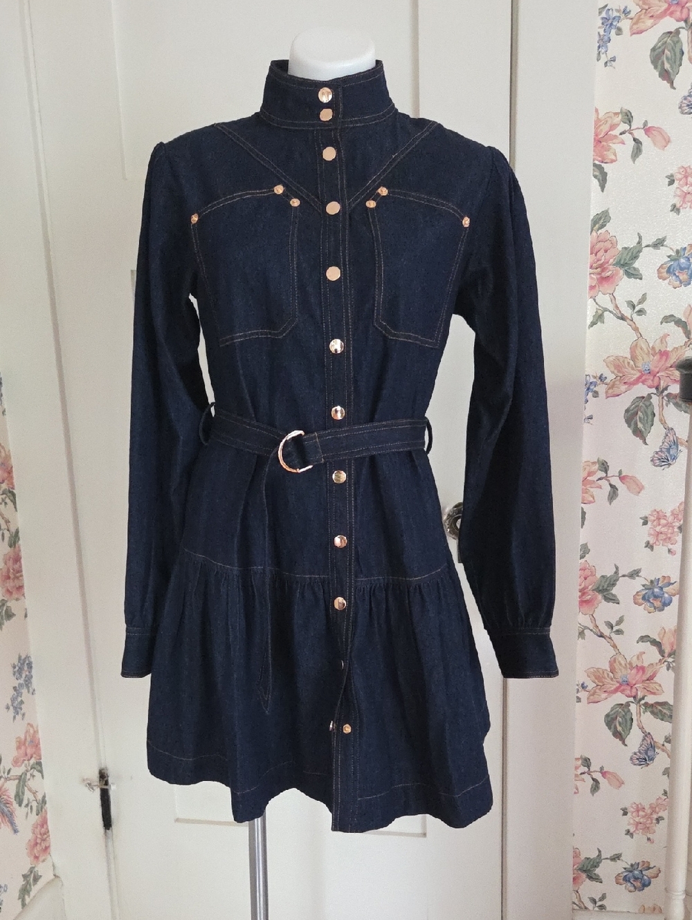 Karina GRIMALDI saraswati Denim Dress